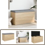 Vidaxl - banc de rangement ch�ne sonoma 82x42x45 cm bois d'ing�nierie - banc coffre - banc rangement ...