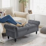 Banc de rangement, tabouret rembourr, coffre avec couvercle sige rembourr, bout de lit, banquette ...