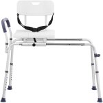 Mophorn banc de transfert coulissant, sige de baignoire rglable en hauteur avec dcoupe, dossier rversible ...