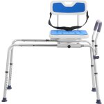 Mophorn banc de transfert coulissant avec sige pivotant  360, chaise de baignoire rglable en hauteur ...