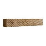 Banc tv mural design  switch lamel  180cm naturel rainur