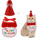 Bandana pour animal de compagnie chat et chien happy birthday - foulards et chapeau de f�te - mini chien ...