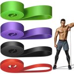 Bande elastique musculation (lot de 4), 4 niveaux de rsistance lastique musculation, bandes de rsistance ...
