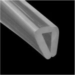 Bande d'�tanch�it� en caoutchouc pour profil� en u, 2 m (6, 56 pi), profil� en silicone transparent pour ...