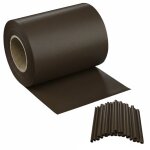 Bande occultante bandes pvc mouchoir enroulable intimit� cl�ture balcon portail - brun