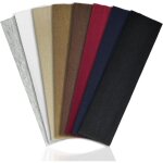 Bandeau cheveux femme homme, lot de 8 bandeaux mode pour femmes, sport yoga �lastique antid�rapant, accessoire ...