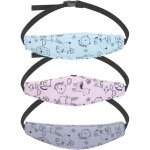 Bandeau voiture pour enfant 3 pcs, cale tete enfant voiture, maintien tete siege auto enfant, repose ...
