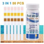 Bandelettes de test de duret� de l'eau - kit de test rapide et facile avec 50 bandelettes � 0 - 425 ppm ...