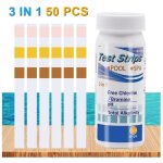 Bandelettes de test de duret� de l'eau - kit de test rapide et facile avec 50 bandelettes � 0 - 425 ppm ...