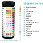Bandelettes de test de qualit de l'eau ulisem 14 en 1 pour tester l'eau potable et l'eau de puits afin ...