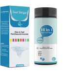 Bandelettes de test d'eau universelles, test de s�curit� de l'eau 16 en 1, test rapide et pr�cis du ph ...