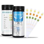 Bandelettes de test pour piscine, 7 en 1 bandelette test piscine, lot de 50 bandelettes pour test de ...