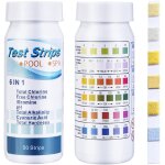 Bandelettes de test pour piscine et spa 6 en 1, 100 bandelettes pour tester le chlore, le brome, le ph, ...