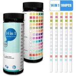 Bandelettes de test ulisem 14 en 1, pack de 100, pour eau potable et eau du robinet, dtermination facile ...