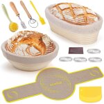 Banneton panier d'�preuvage set, panier banneton brotform en rotin naturel pour pain et levain