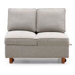 Paris prix - banquette 2 places convertible 'tho' 107cm beige