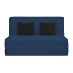 Dunlopillo banquette bz 2 places - bleu - reveur