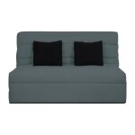 Banquette bz 2 places - gris - reveur - dunlopillo