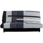 Banquette clic - clac - 3 places - piste gris - 190 x 90 x 92 cm - pixie