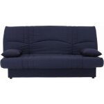 Dream banquette clic clac 3 places - tissu bleu fonce - slyle contemporain - l 190 x p 92 cm