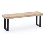 Banquette loft chne nordique / noir.