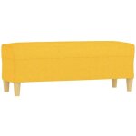 Dcoshop26 - banquette multifonctionnelle banc d'entre bout de lit 100 x 35 x 41 cm tissu jaune dec024675 ...