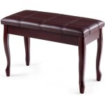 Relax4life banquette tabouret piano en bois 2 places, banquette avec compartiment pour livre musical ... Relax4life banquette tabouret piano en bois 2 places, banquette avec compartiment pour livre musical ...