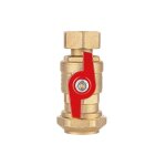 Robinets à boisseau sphérique Écrou - tournant dn25(1') x bague de serrage 25mm, poignée rouge Robinets à boisseau sphérique Écrou - tournant dn25(1') x bague de serrage 25mm, poignée rouge