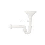 Siphon entonnoir dn 40 fixation murale incluse