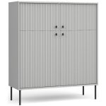 Meublorama - bar, vaisselier, biblioth�que 4 portes - salle � manger - collection isis