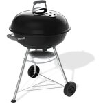 Barbecue a charbon - weber - compact kettle - �57 cm - acier �maill� - clapet d'a�ration - 9 couverts ...