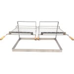 Barbecue encastrable grille et support vesta pour cheminée ou barbecue grand modèle double Barbecue encastrable grille et support vesta pour cheminée ou barbecue grand modèle double