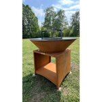 Azura home design - barbecue fiesta rouille 75 cm