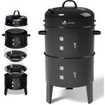 Pro et discount - barbecue fumoir grill  charbon de bois bbq avec thermomtre