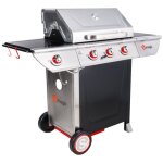 Manhattan 350gpi barbecue à gaz - 3 brûleurs 10. 5kw + plaque chauffante - somagic Manhattan 350gpi barbecue à gaz - 3 brûleurs 10. 5kw + plaque chauffante - somagic