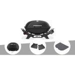 Barbecue � gaz q 2100n noir + housse + plan de travail + plancha (1 / 2) - weber