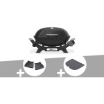 Barbecue � gaz q 2100n noir + plan de travail + plancha (1 / 2) - weber