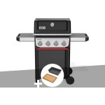 Weber - barbecue � gaz spirit e - 410 + bac et planche � d�couper works