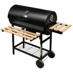 Barbecue de jardin au charbon de bois mega - m tonneau 70x35 n Barbecue de jardin au charbon de bois mega - m tonneau 70x35 n