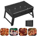 Barbecue portable - autrement - petit barbecue � charbon - acier inox - pliable - 3 - 5 personnes
