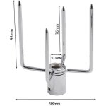 Barbecue rotissoire fourchette brochettes � accrocher avec vis de, pour : env. 1 de tourne broche de ...