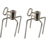 Barbecue rotissoire fourchette brochettes � accrocher avec vis de, pour : env. 1 de tourne broche de ...