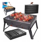 Barbecue touristique au charbon de bois pliable jardin portable valise camping Barbecue touristique au charbon de bois pliable jardin portable valise camping