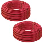 Blansol - lot de 2 couronnes de 240 mtres de tube per bao nu 16 rouge barbi