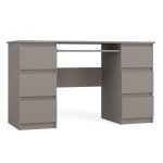 Bari - bureau informatique - bureau d'ordinateur - travail gaming office - 6 tiroirs - support clavier ... Bari - bureau informatique - bureau d'ordinateur - travail gaming office - 6 tiroirs - support clavier ...