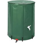 Baril de pluie pliable vert, r�servoir d'eau pratique pour remplir et verser l'eau, syst�me de collecte ...