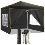 Barnum pliant 3 x 3 m, tente pliable avec 4 parois, impermable rglable anti - uv tonnelle avec sac, ...