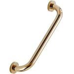 Barres d'appui dor�es pour douche, baignoire, douche, main courante de toilette, 12 pouces, en laiton ...