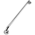 Barre d'appui de douche en acier inoxydable 50 cm, poign�e de s�curit� antid�rapante, fixation murale, ...