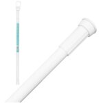 Barre d'appui extensible pour salle de bain bar �22mm 110 - 200cm, installation facile, blanche